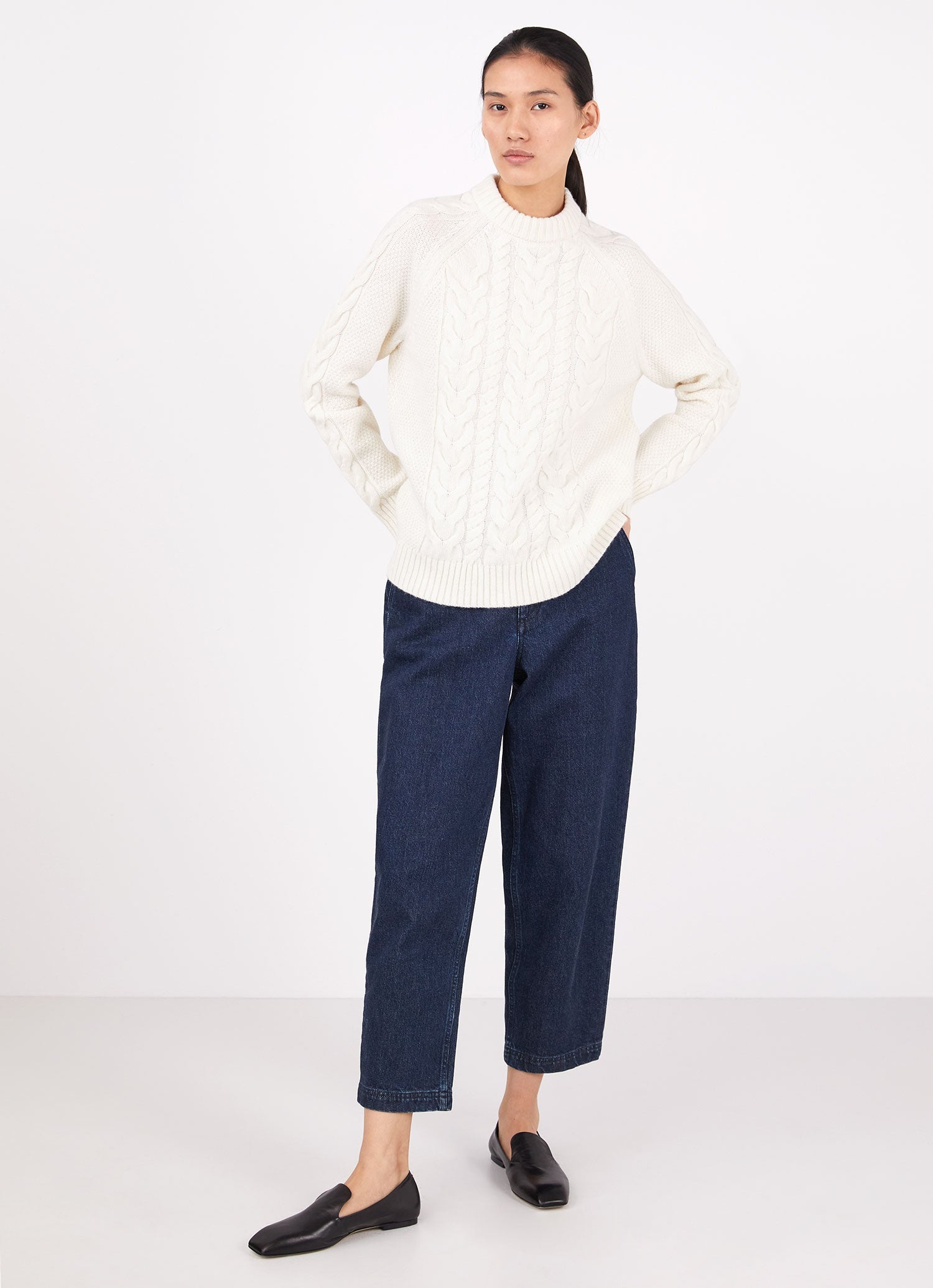 Cable Crew Neck Jumper - 3