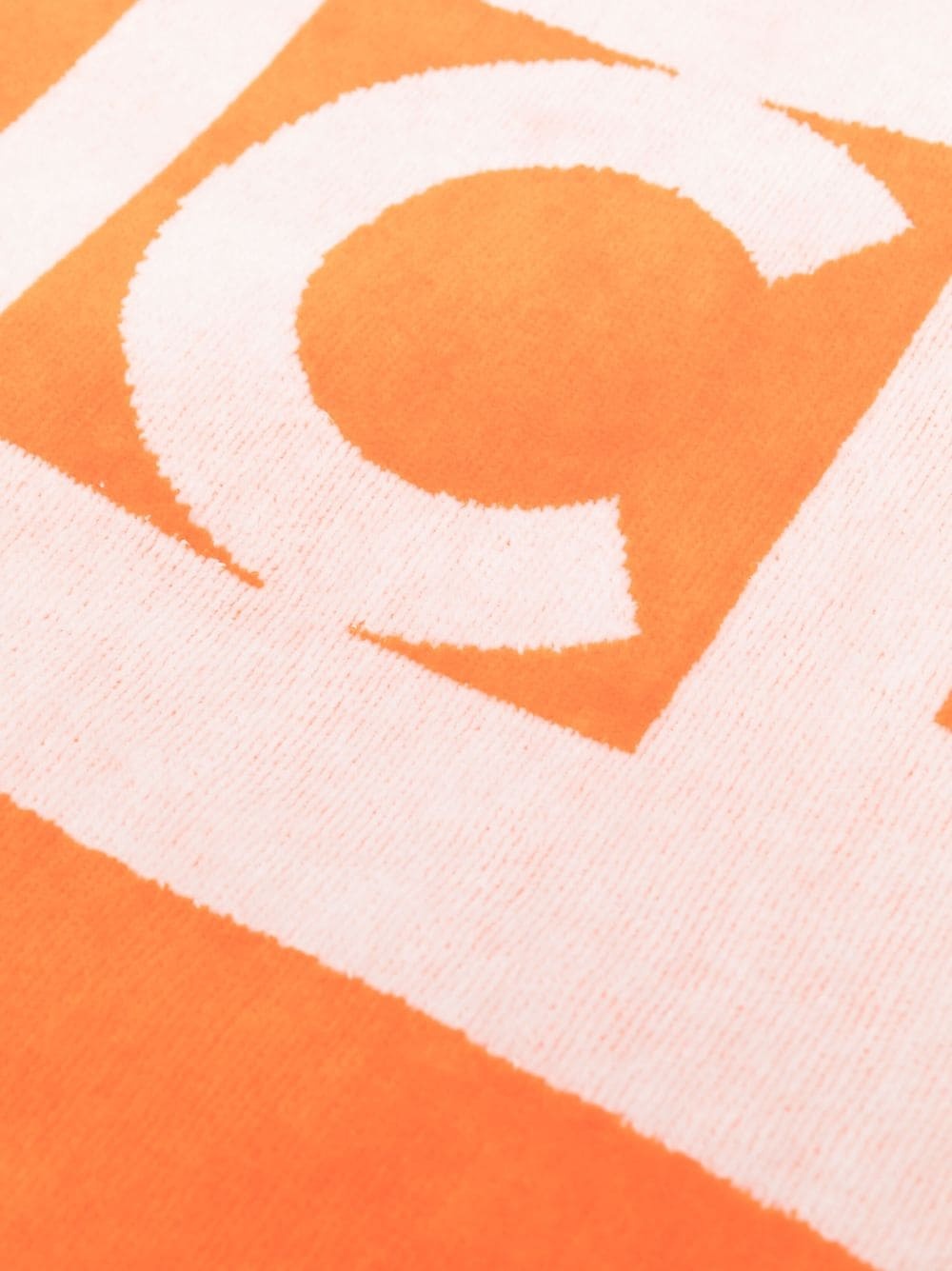 logo-print cotton beach towel - 2