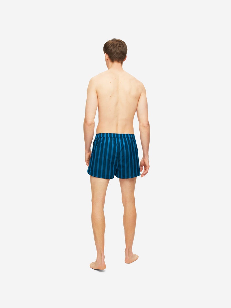 Men's Modern Fit Boxers Royal 218 Cotton Navy - 4
