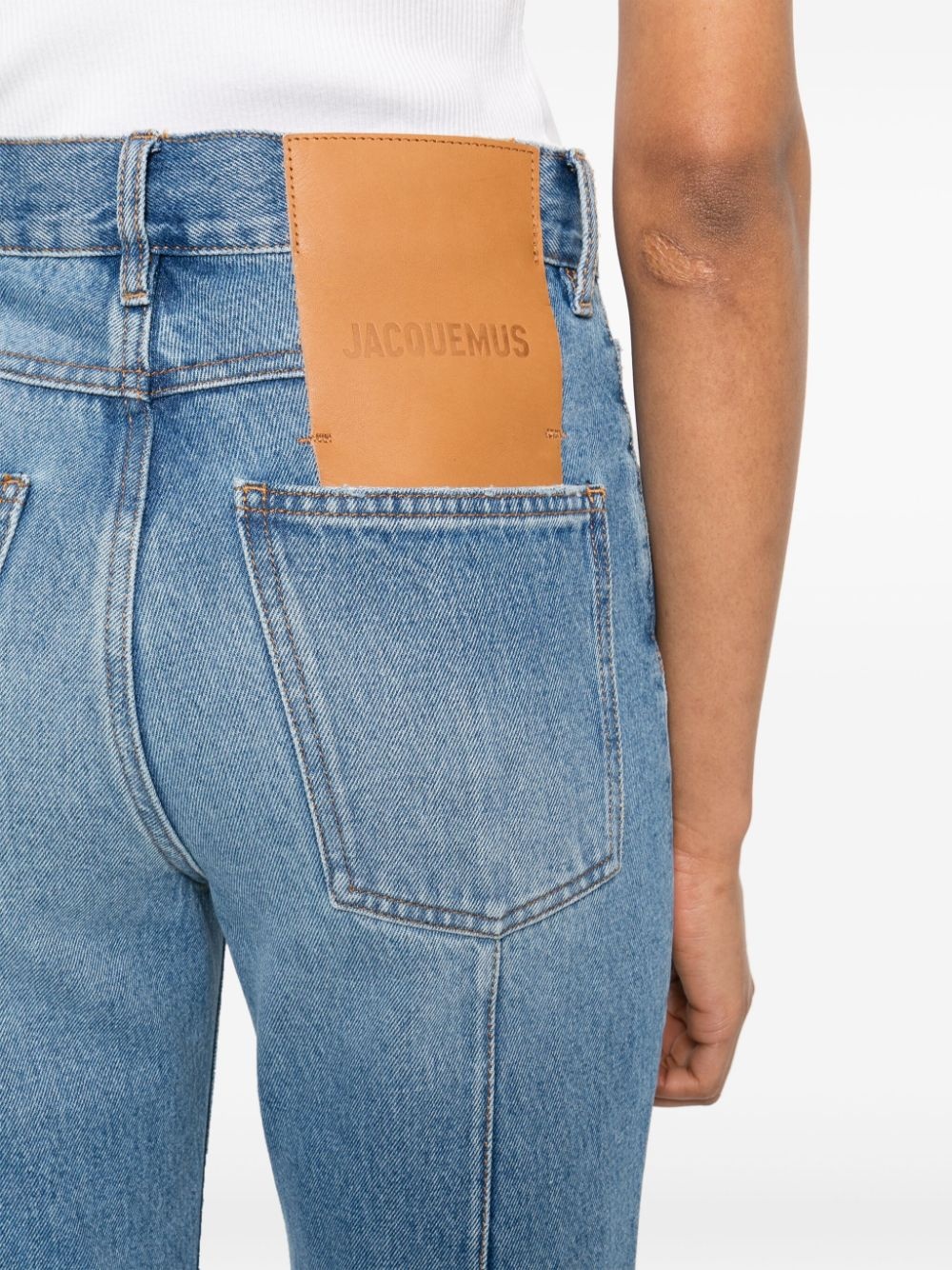 Le de-NÃ®mes high-waist cropped jeans - 5