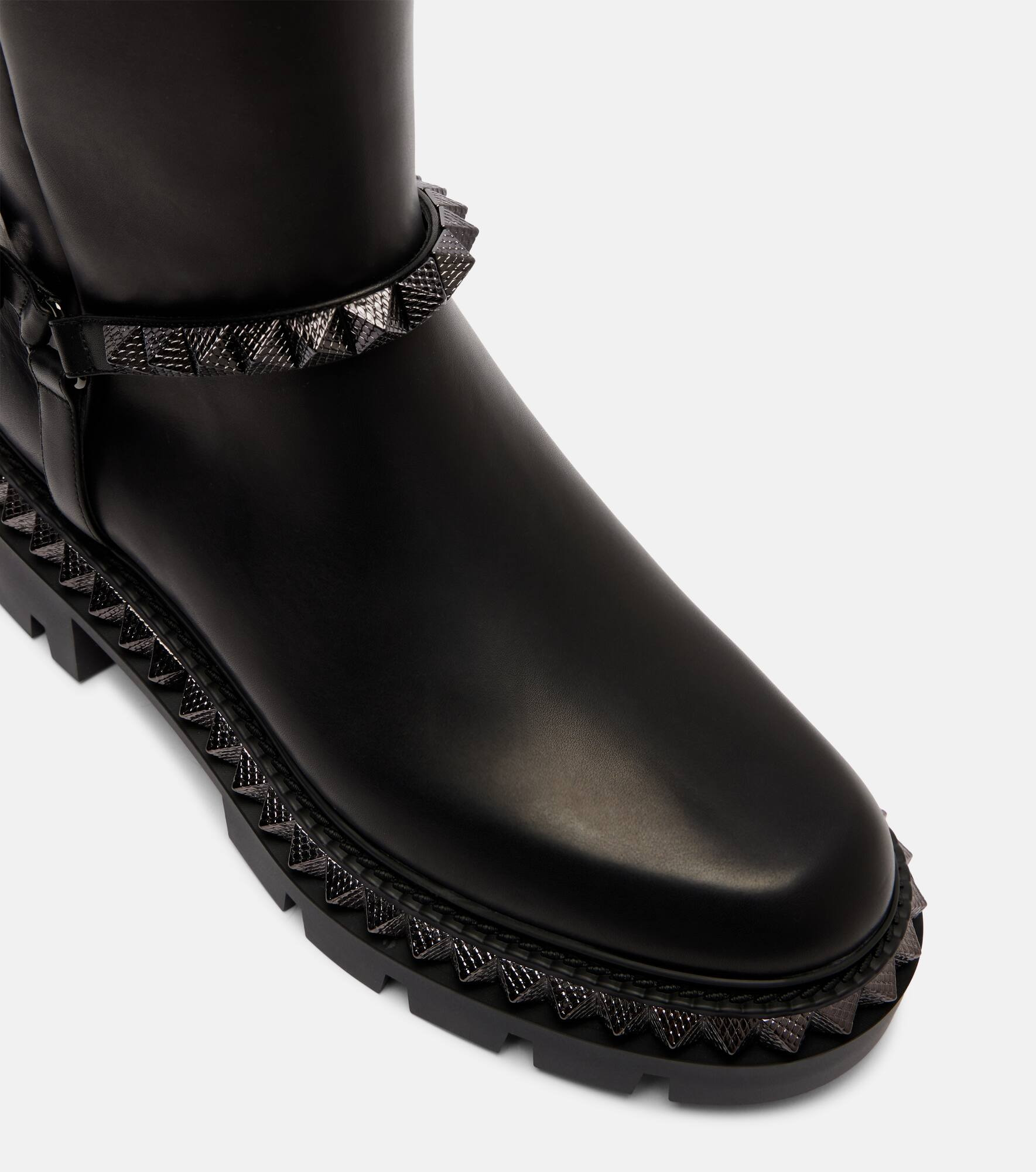 Marinetta studded leather knee-high boots - 5