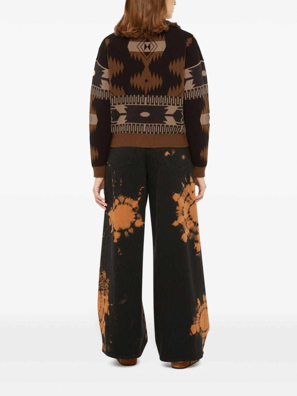 patterned-jacquard cardigan - 5