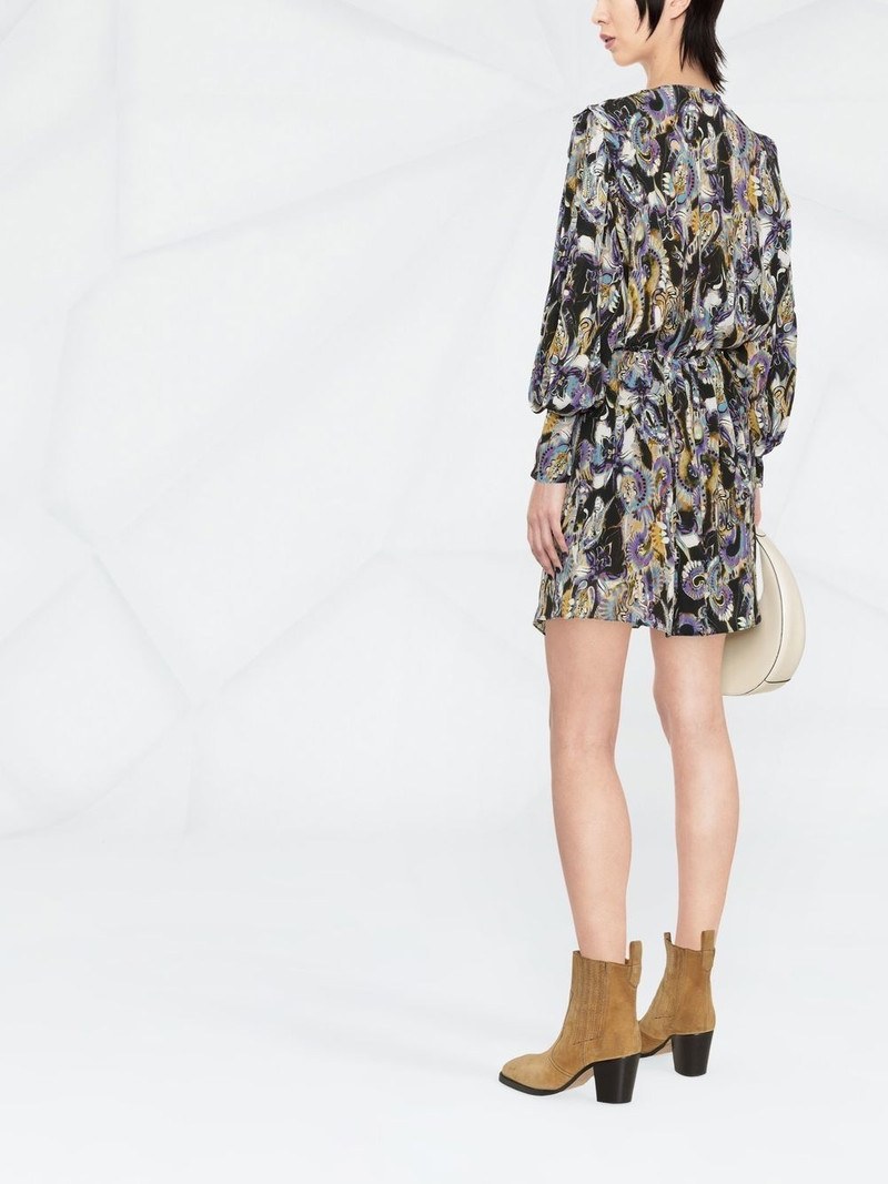 graphic-print long-sleeve dress 4