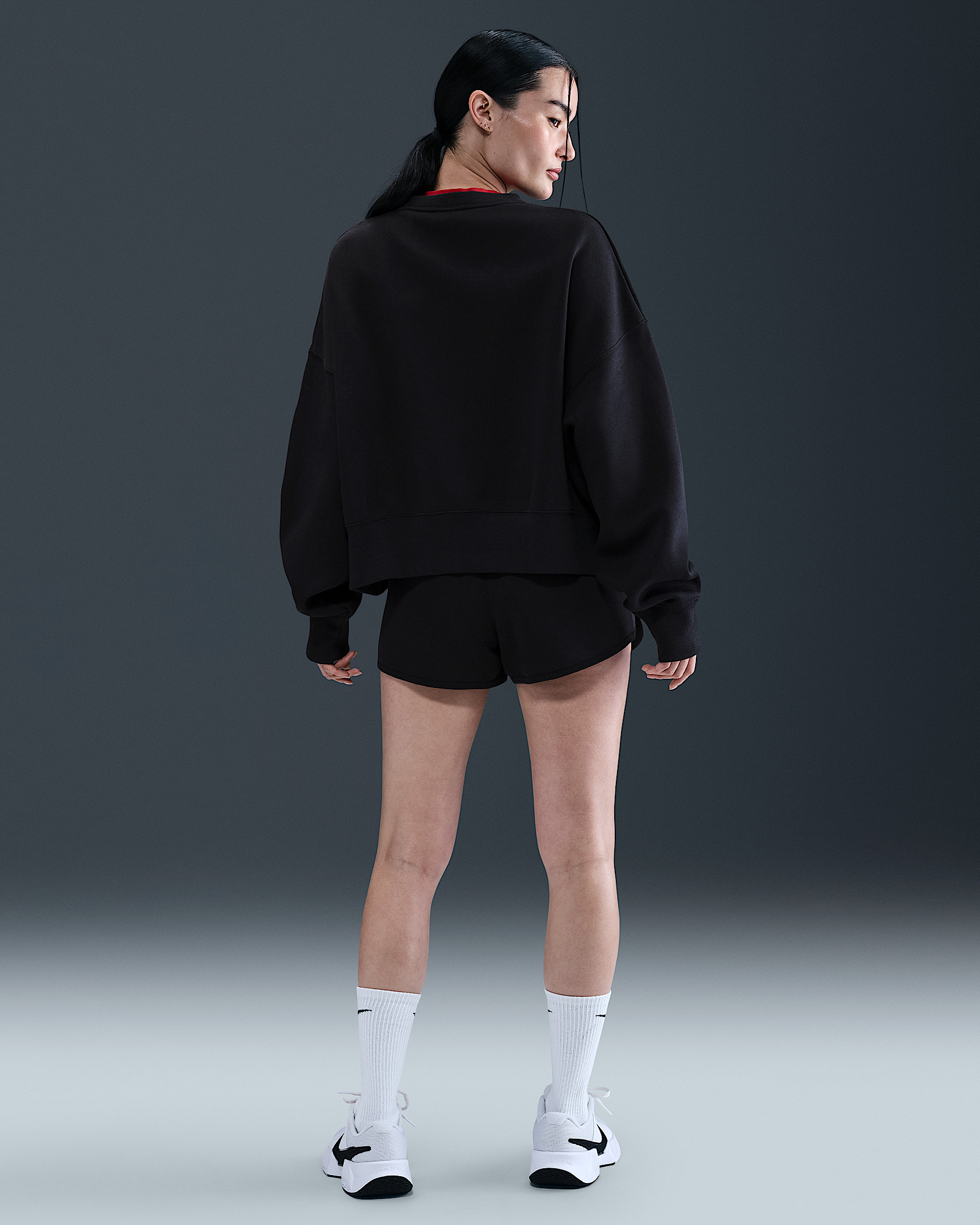 NikeCourt Heritage Phoenix Fleece Women's Over-Oversized Crew-Neck Sweatshirt - 5