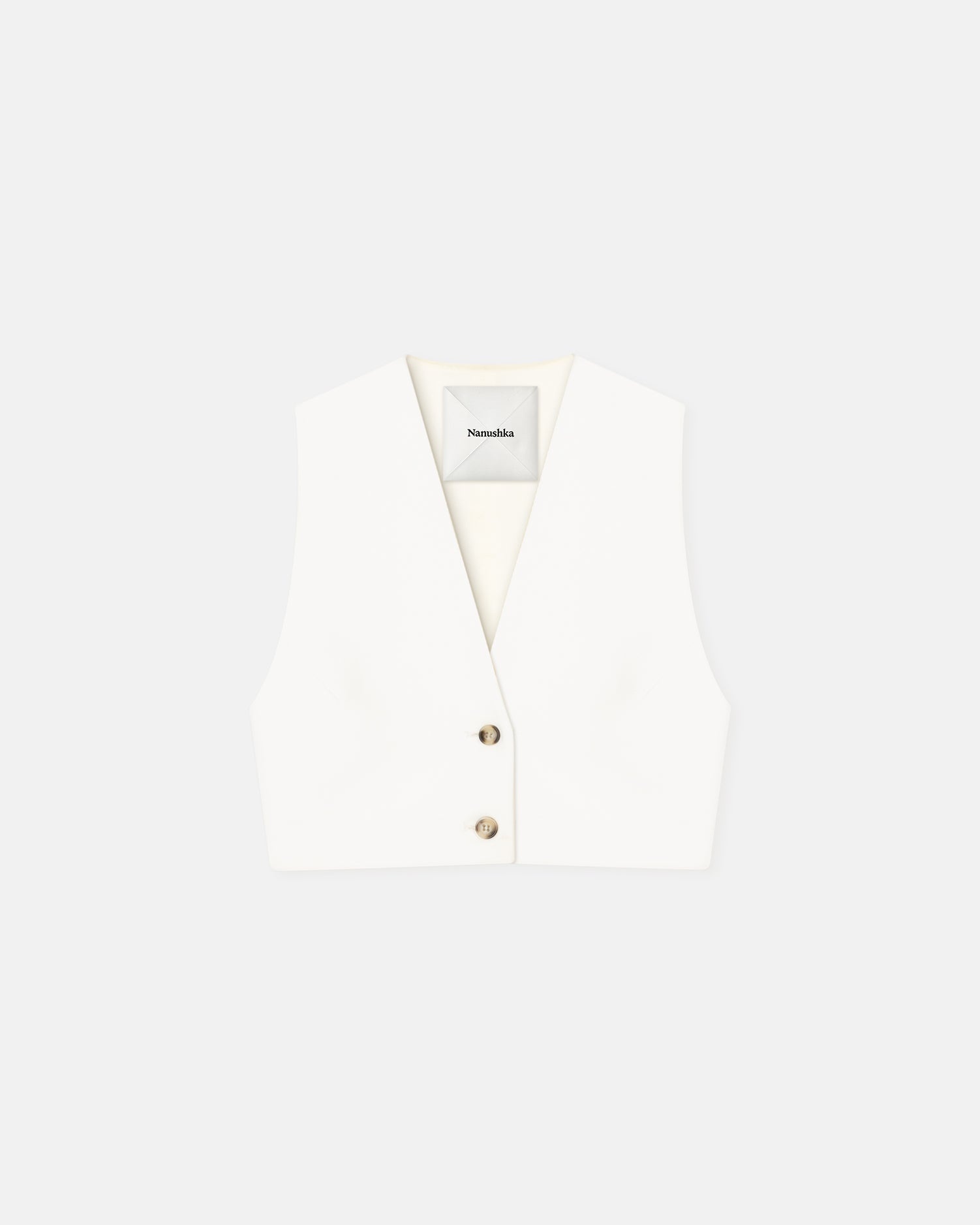 Cropped Tailored Vest - 1