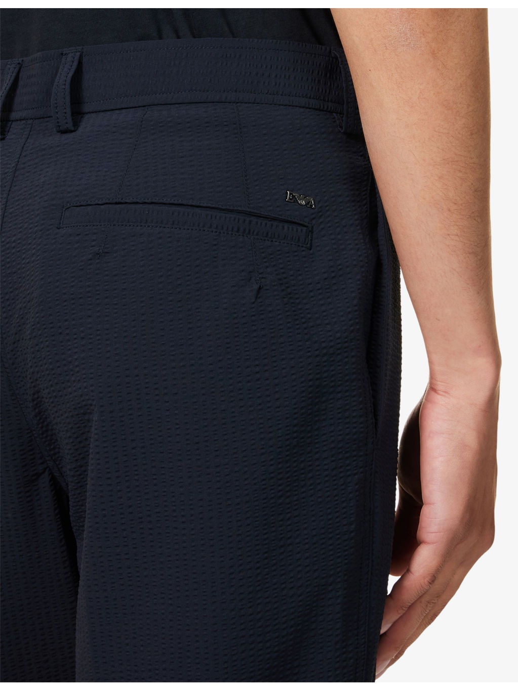 Formal Textured Woven Chino Trousers - 5