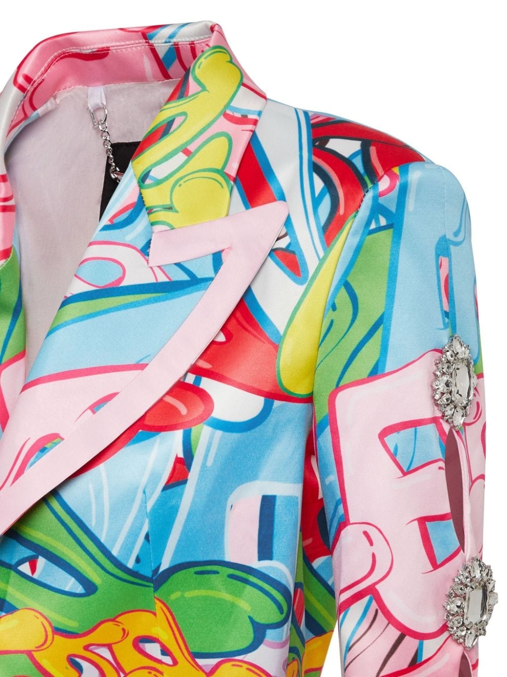 Bombing Graffiti-print spencer jacket - 3