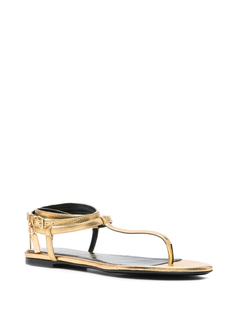 TOM FORD thong-strap leather sandals outlook