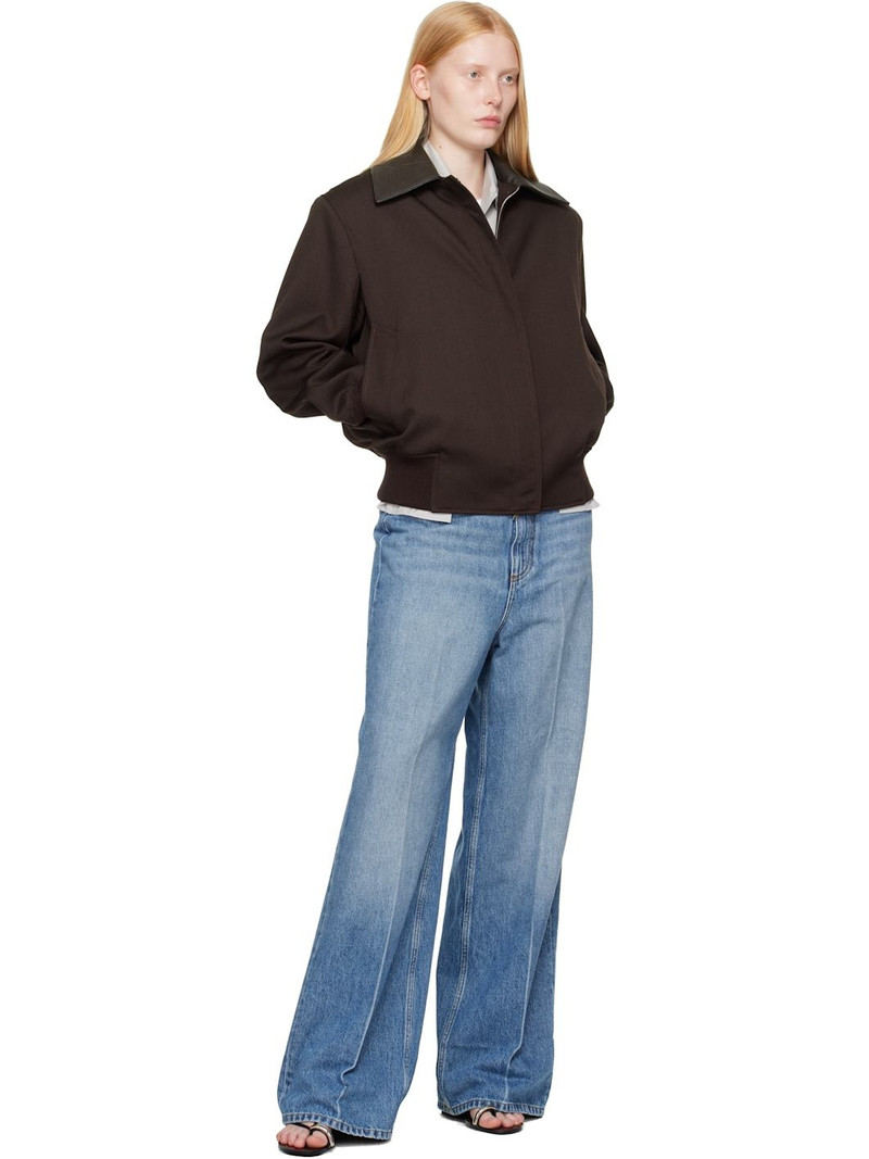Stella McCartney Burgundy Twill Tailoring Field Jacket outlook