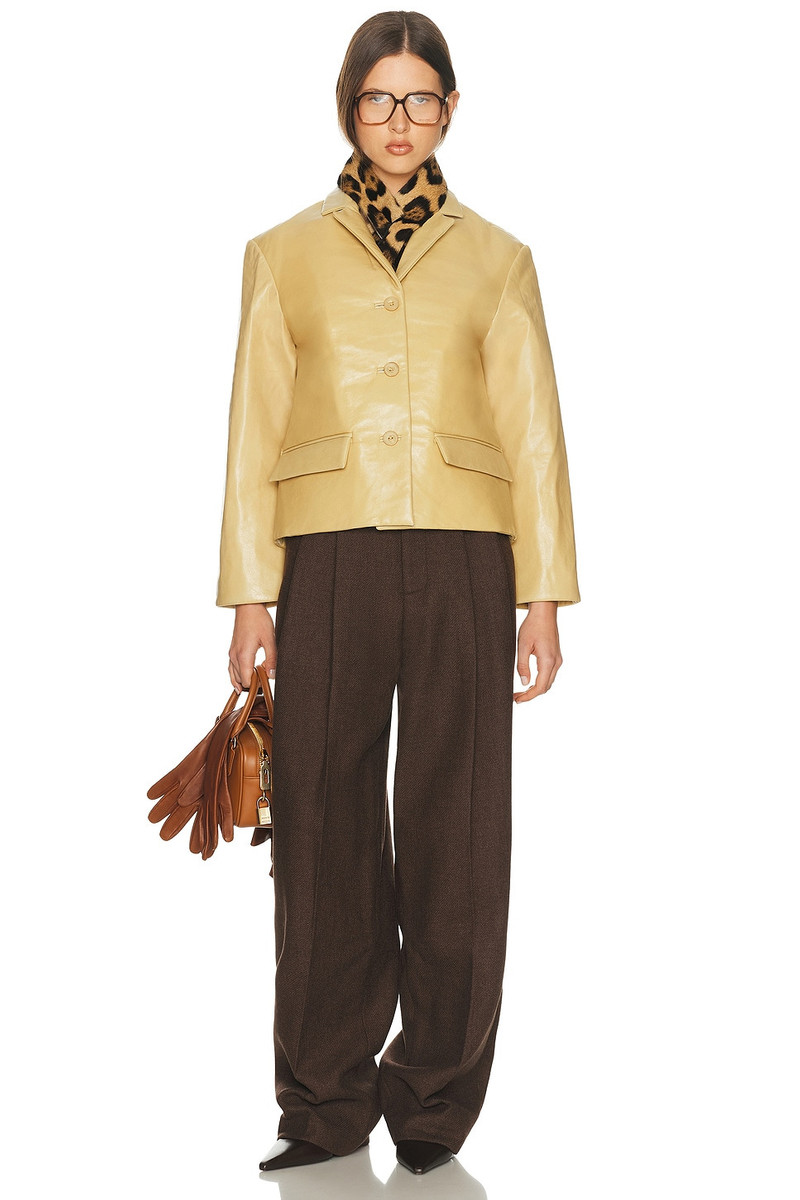 HELSA Puffy Leather Jacket outlook