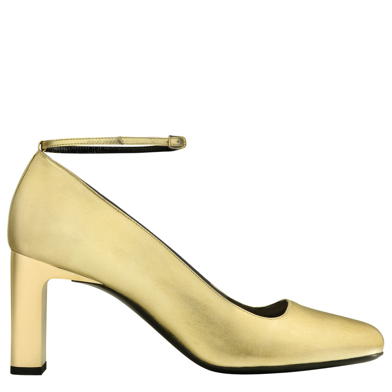 Longchamp Métal Pumps Pale gold - Leather 1