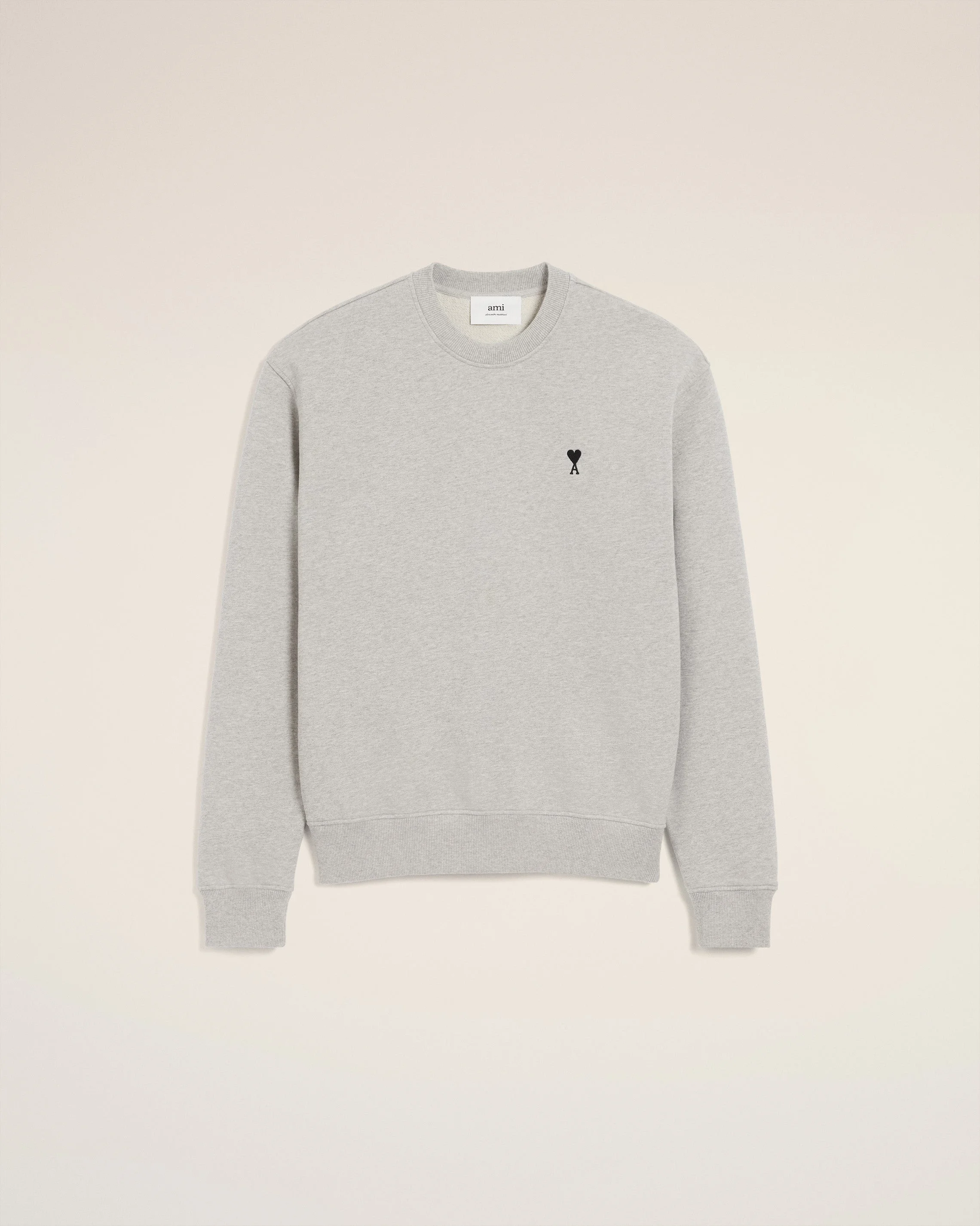 GREY COTTON AMI DE COEUR SWEATSHIRT - 1