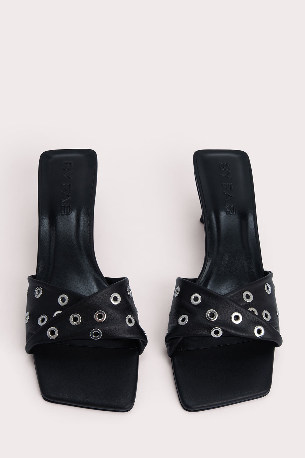 ROCCO BLACK NAPPA LEATHER AND EYELETS - 4