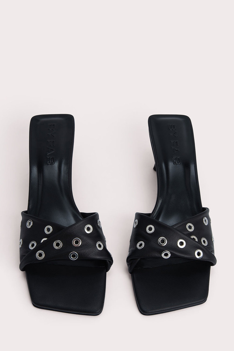 ROCCO BLACK NAPPA LEATHER AND EYELETS 4