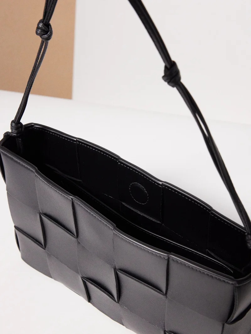 Bottega Veneta Cassette Intrecciato-leather pouch