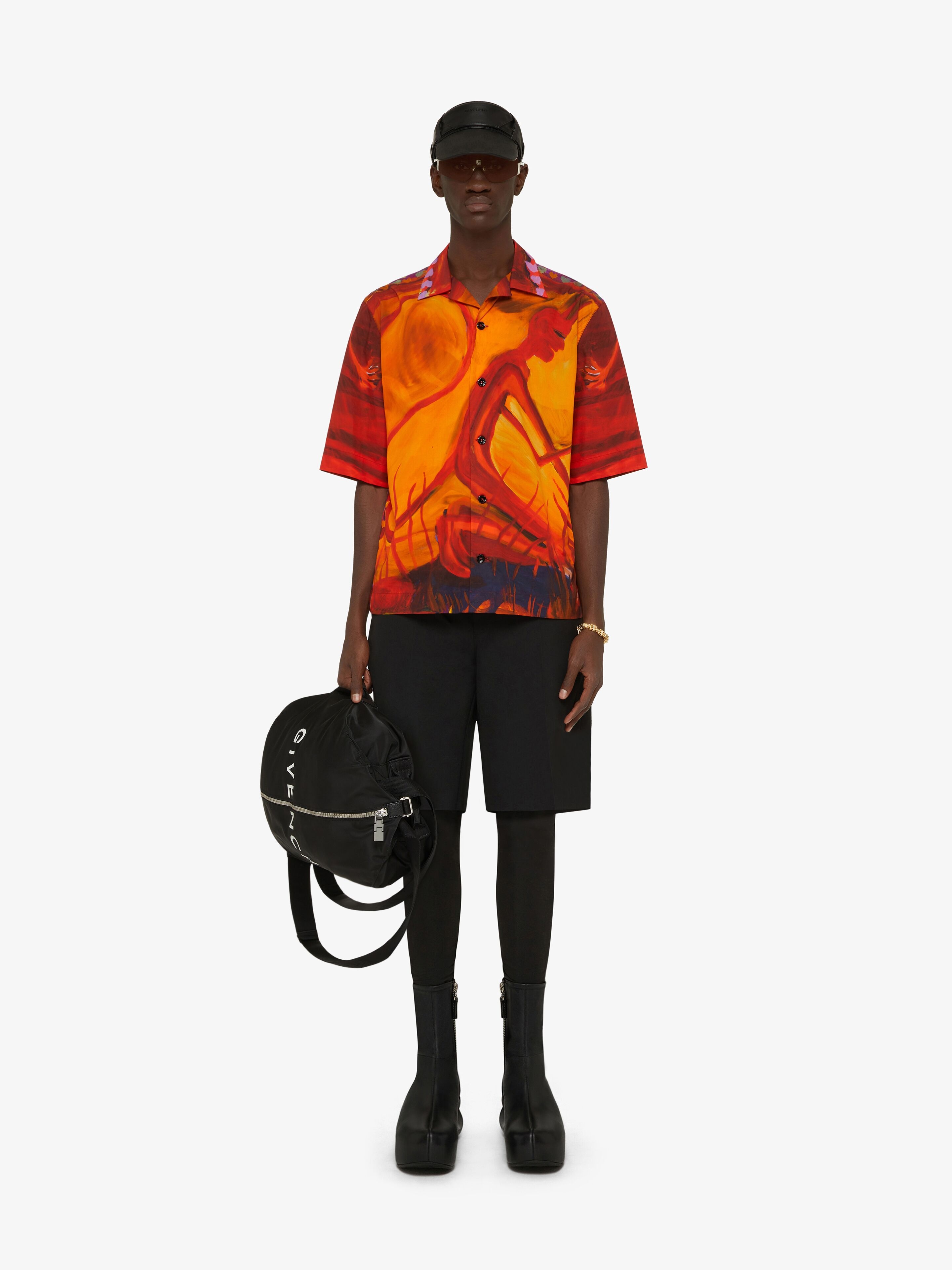 HAWAIIAN SHIRT IN COTTON WITH DEVIL PRINT - 2