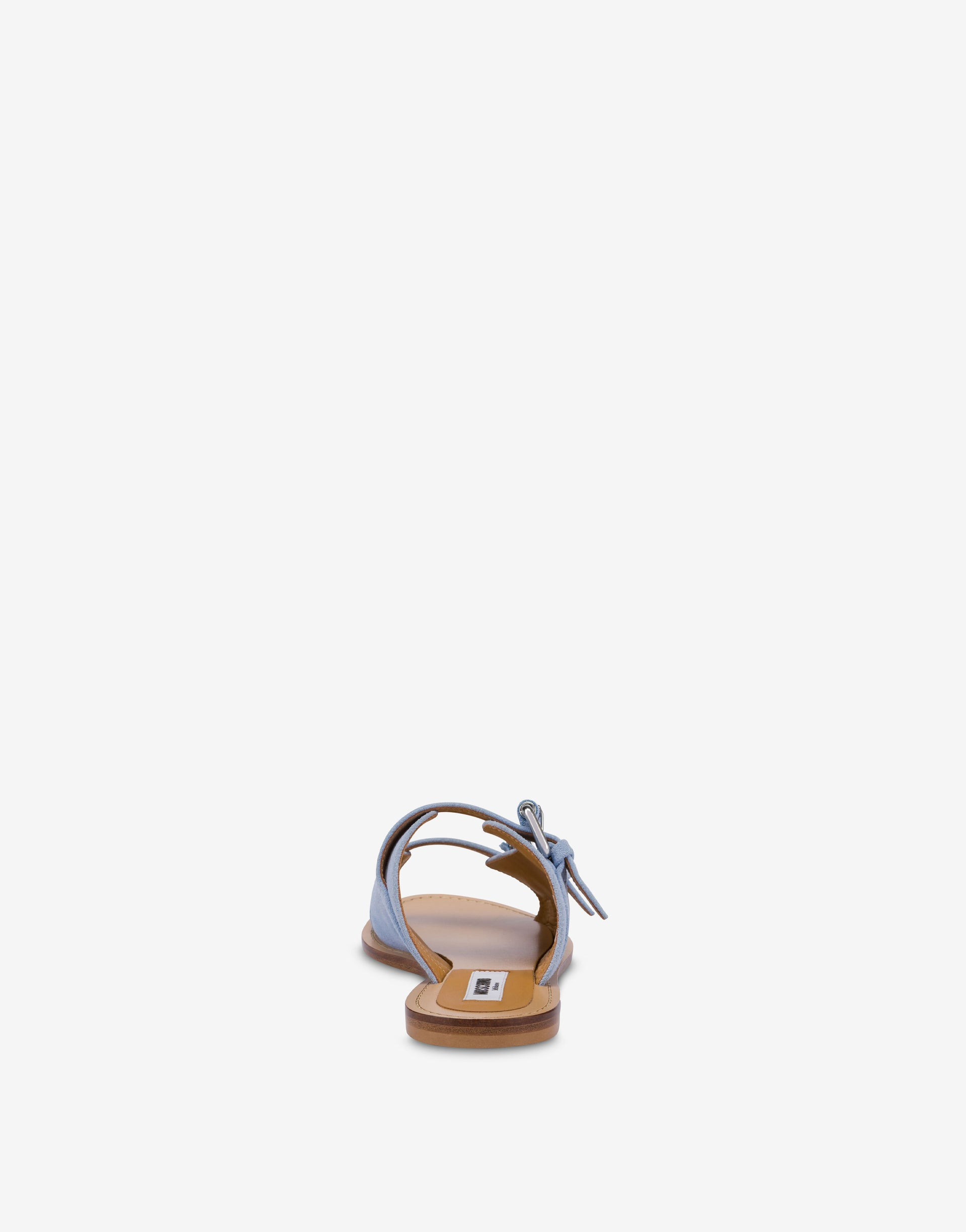 FLAT MOSCHINO BUCKLE SANDALS - 2
