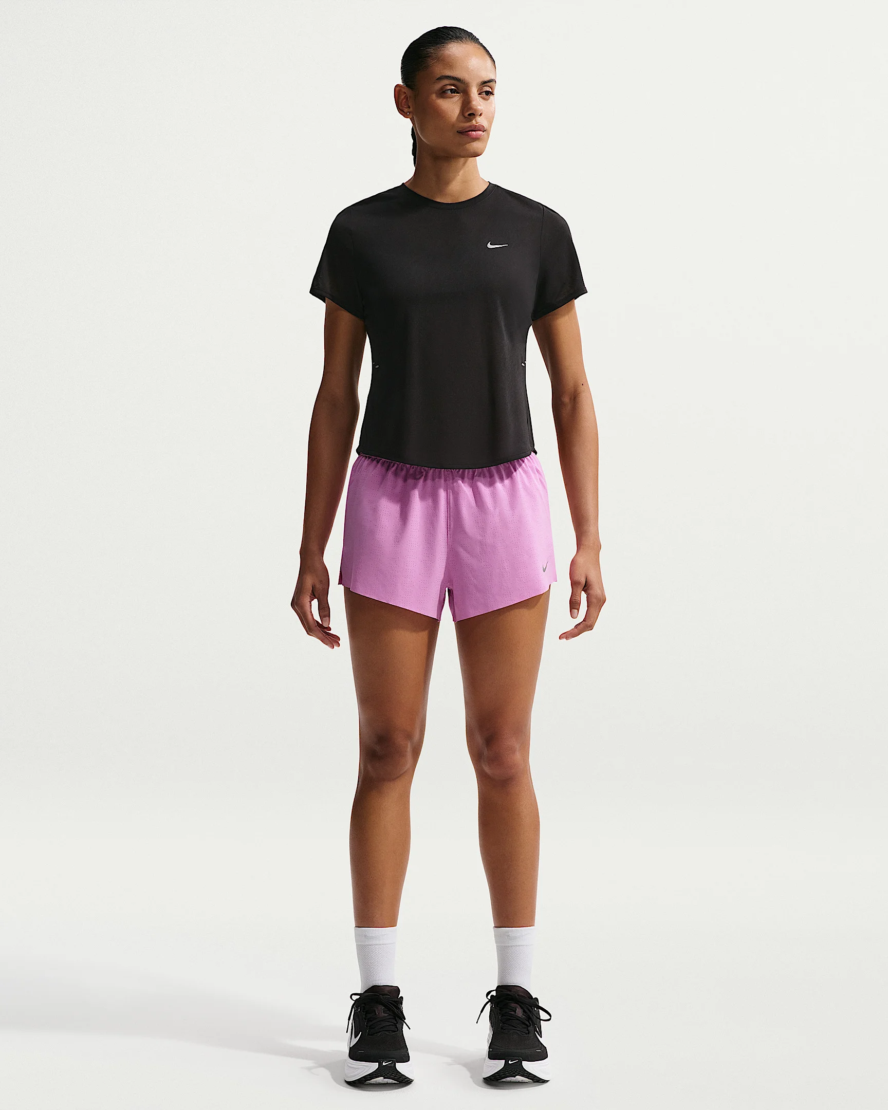 Nike Swift Breathe Women's Dri-FIT Mid-Rise 2.5" Brief-Lined Running Shorts - 1