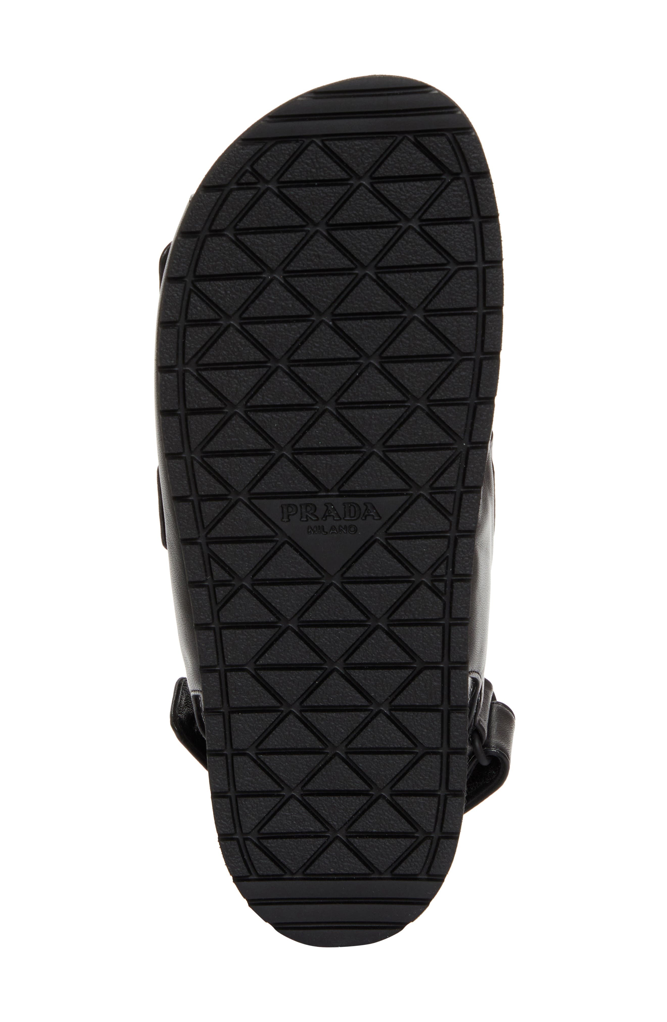 Prada Dad Double Strap Slide Sandal in Nero at Nordstrom - 6