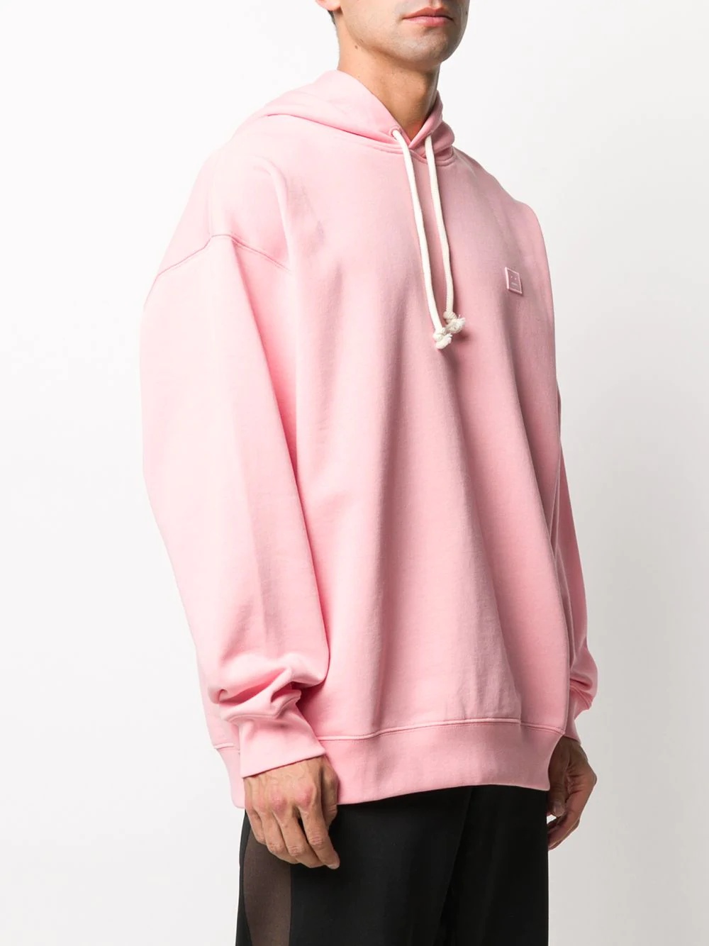 face-patch oversized hoodie - 4