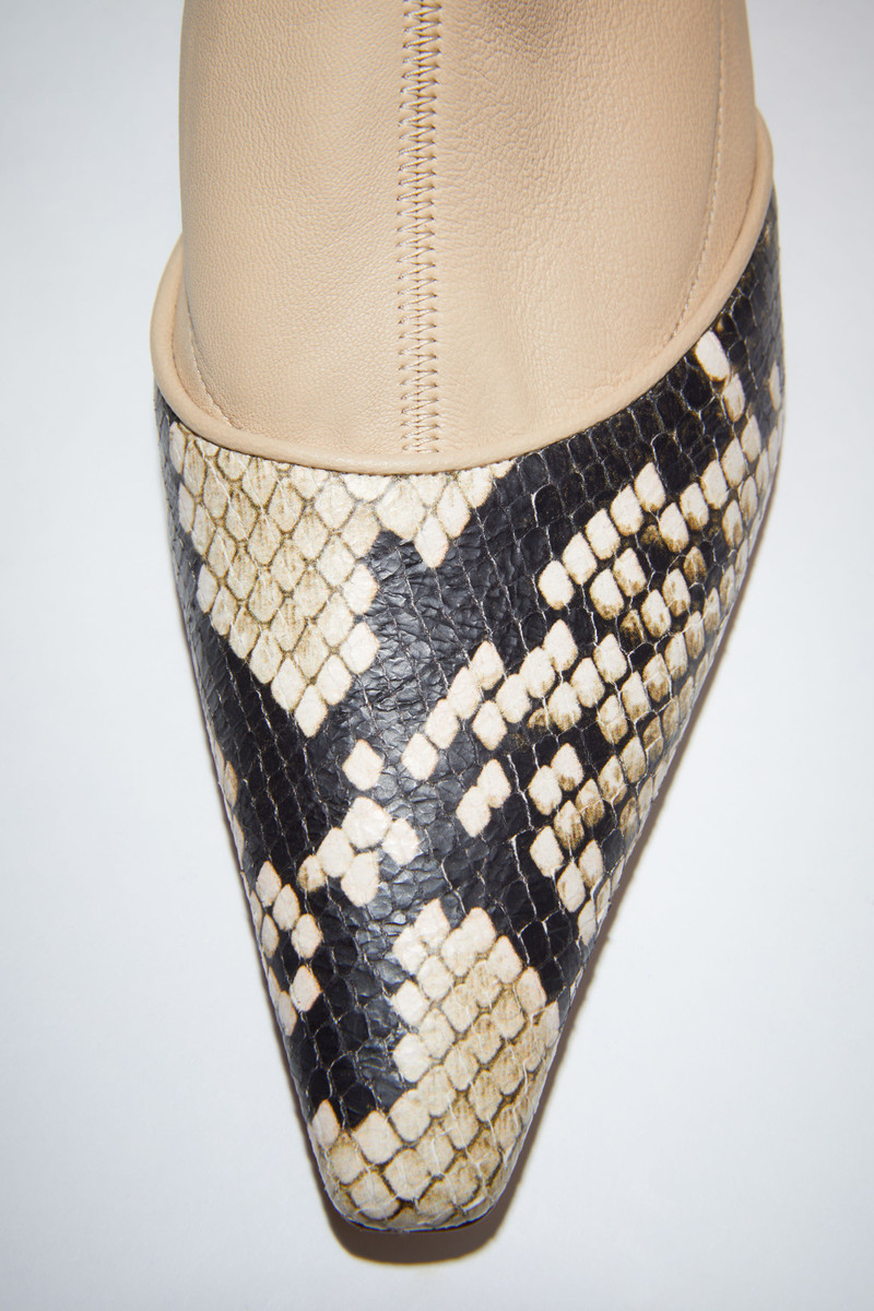 Heeled ankle boots - Almond beige 6