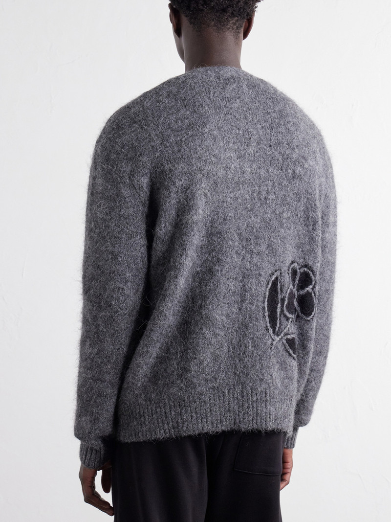 Kyle 60021 Embroidered Intarsia-Knit Brushed Alpaca-Blend Cardigan 4
