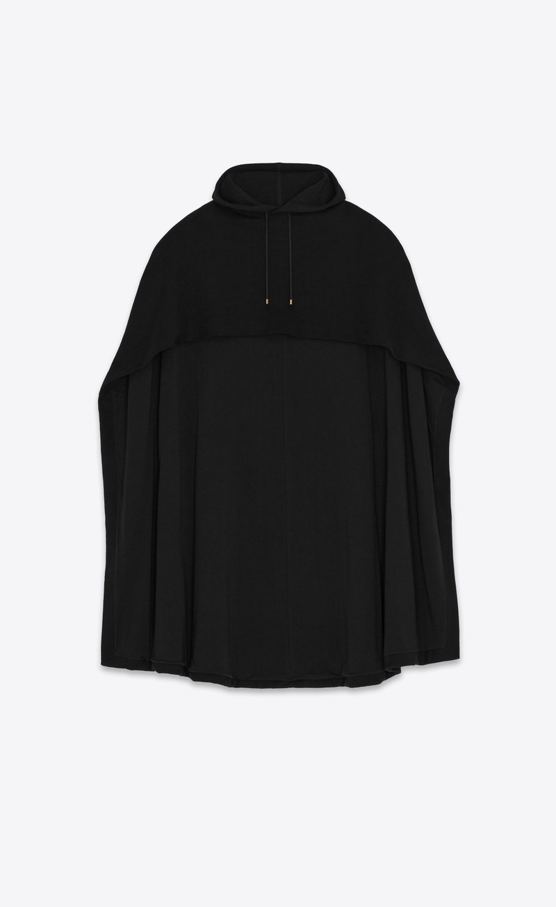 hoodie cape in fleece 1