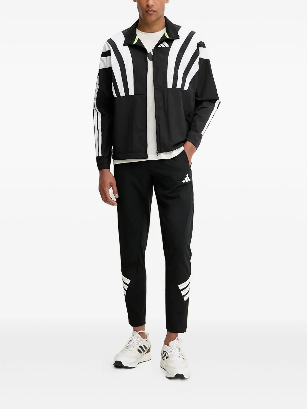 Adizero striped zip-up sport jacket - 1