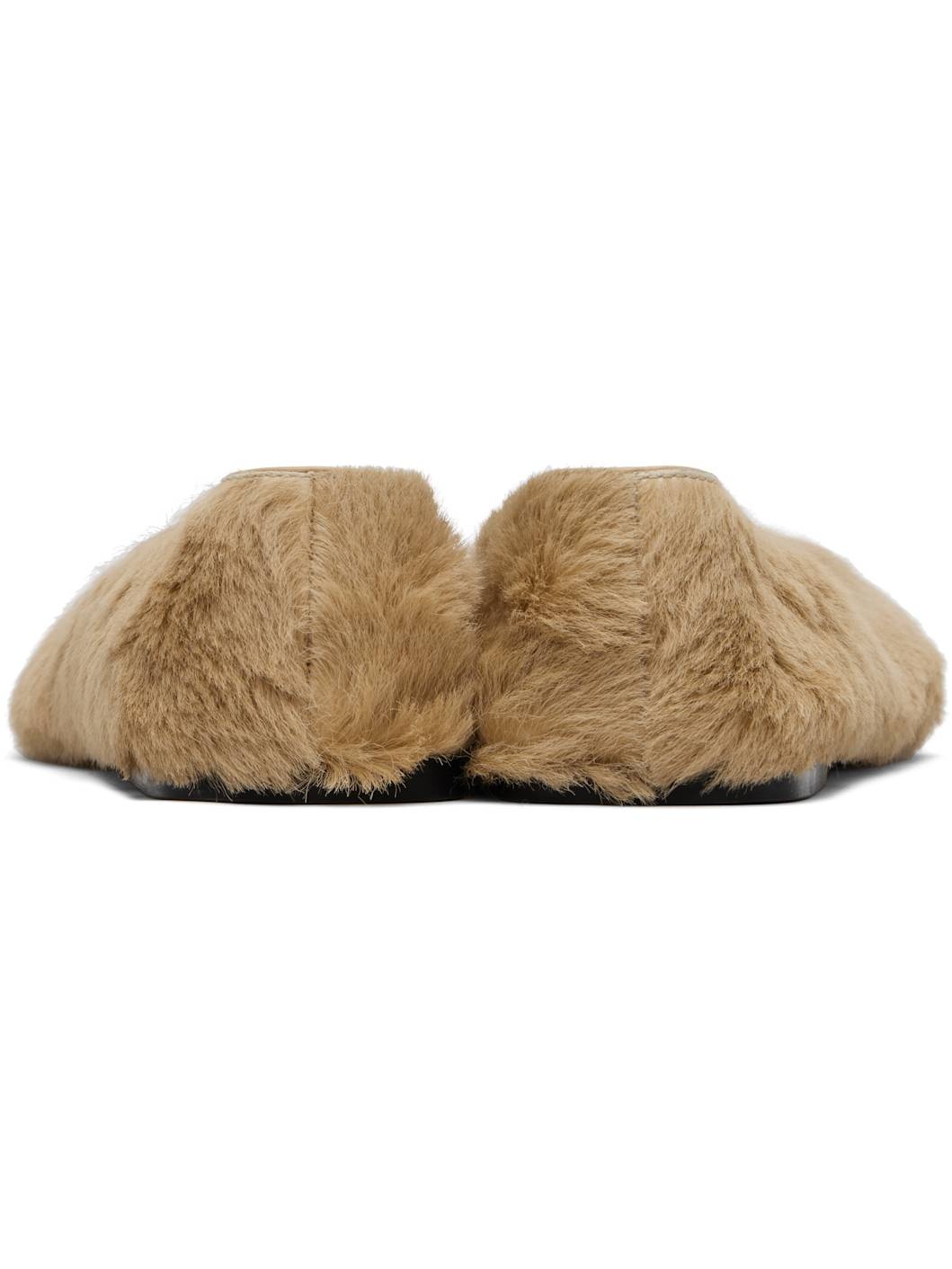 Beige Square Ballet Ballerina Flats - 2