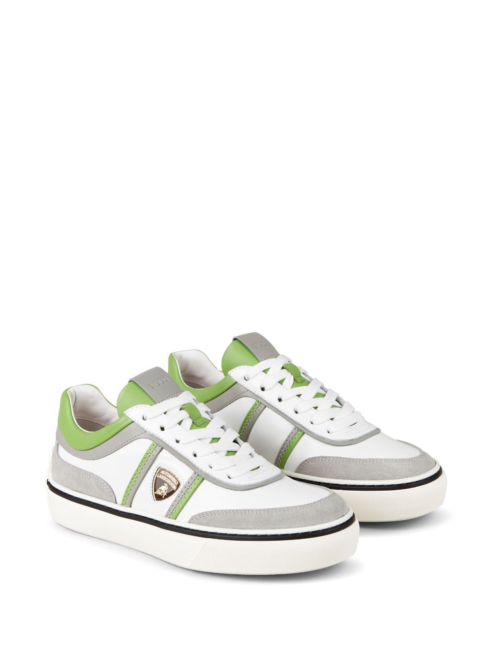 Automobili Lamborghini logo-debossed low-top sneakers - 2