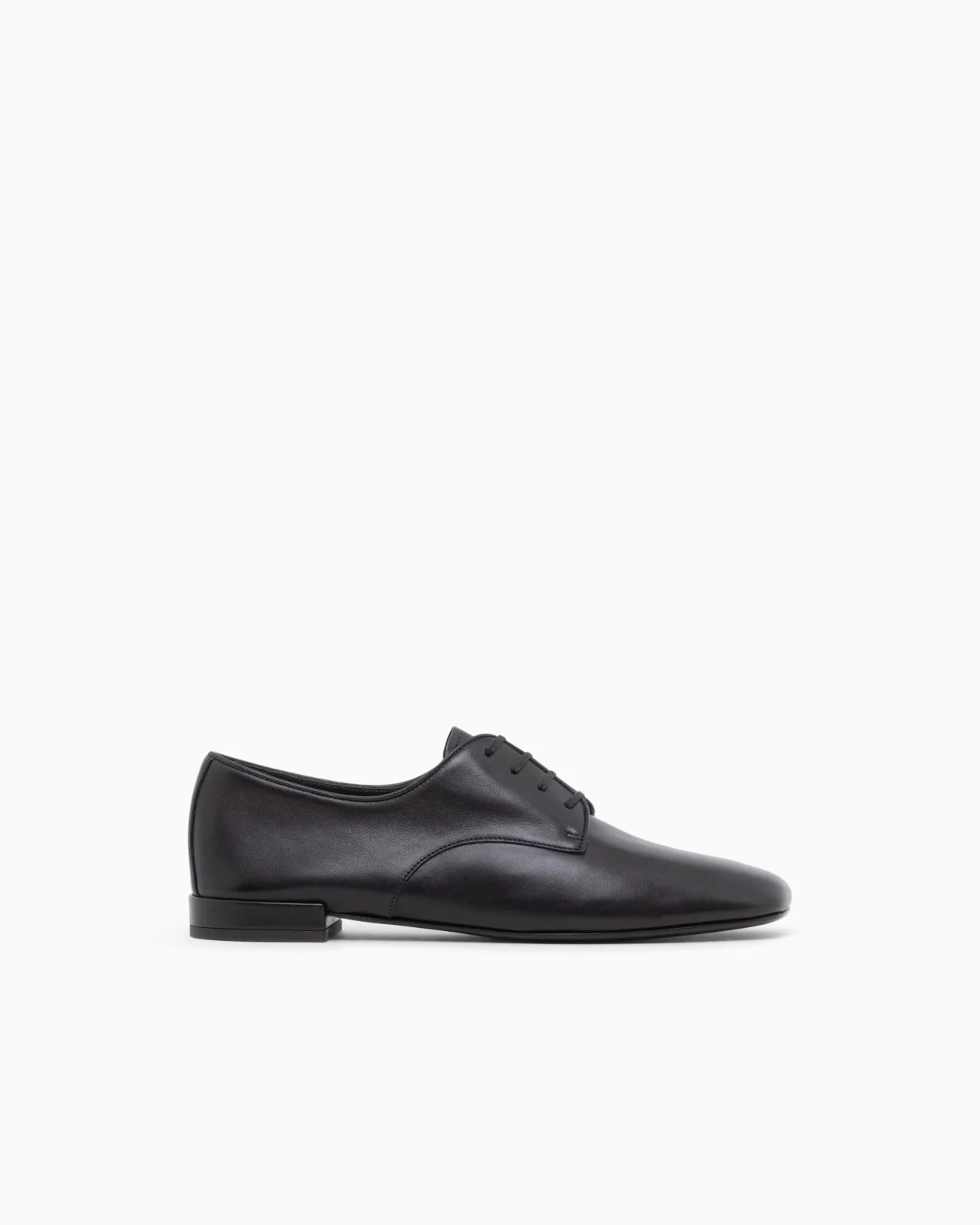 LACED SHOE IN LEATHER WITH A LEATHER SOLE - 1