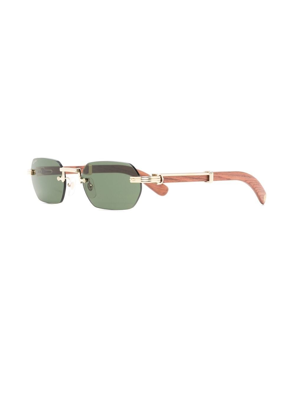tinted geometric-frame sunglasses - 2
