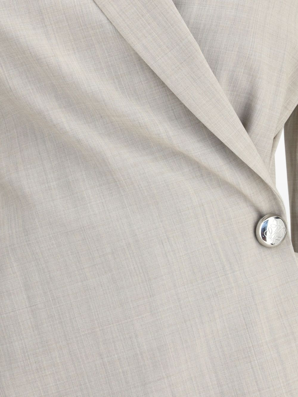 asymmetrical single-button jacket - 3