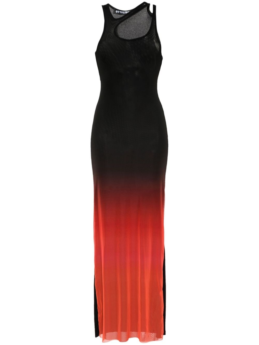 ombrÃ©-effect asymmetric dress - 1