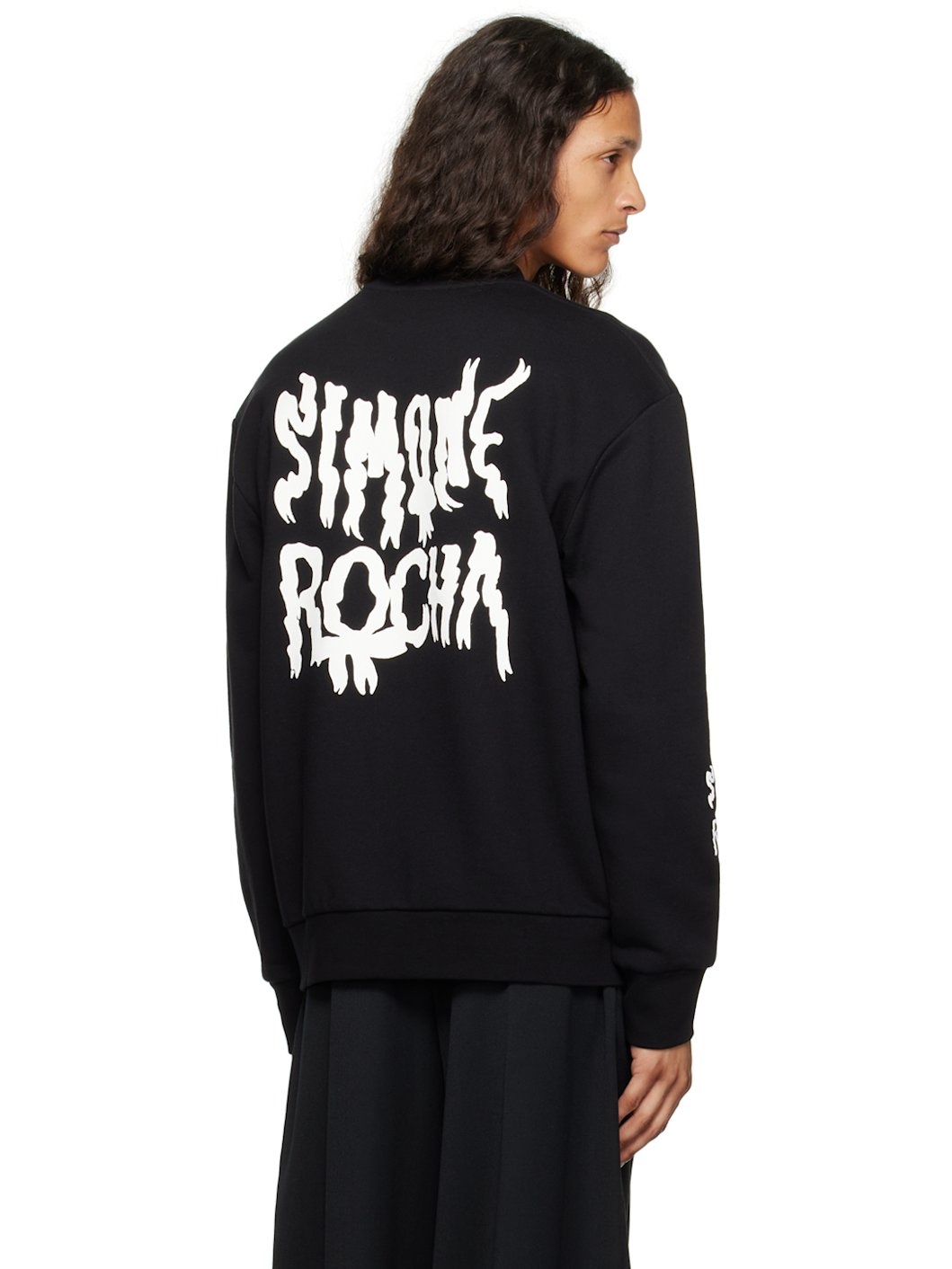 Black Ribbon Logo Sweatshirt - 3