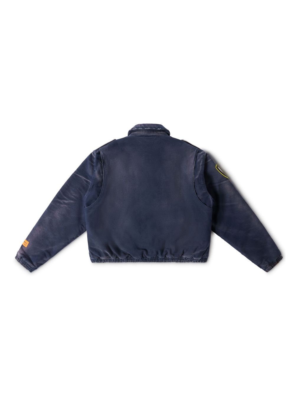 eagle-patch distressed-effect jacket - 6