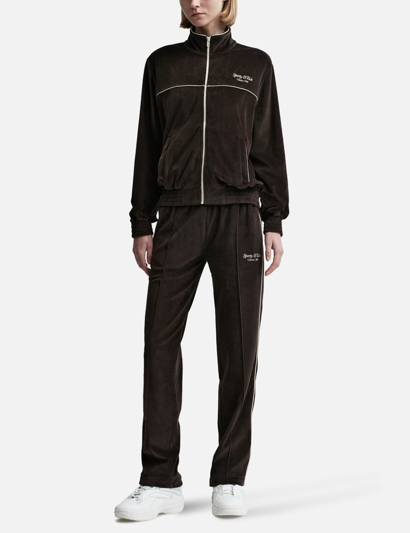 SCRIPT VELOUR TRACK JACKET 4