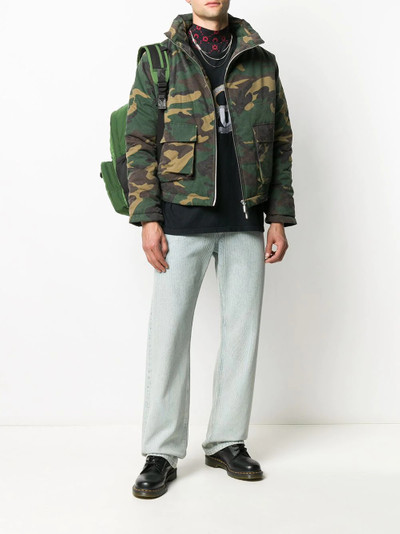 Rhude camouflage hooded jacket outlook