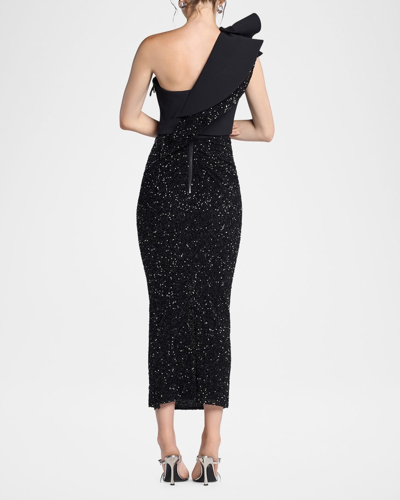 MATICEVSKI Exotic Sequined Midi Skirt outlook