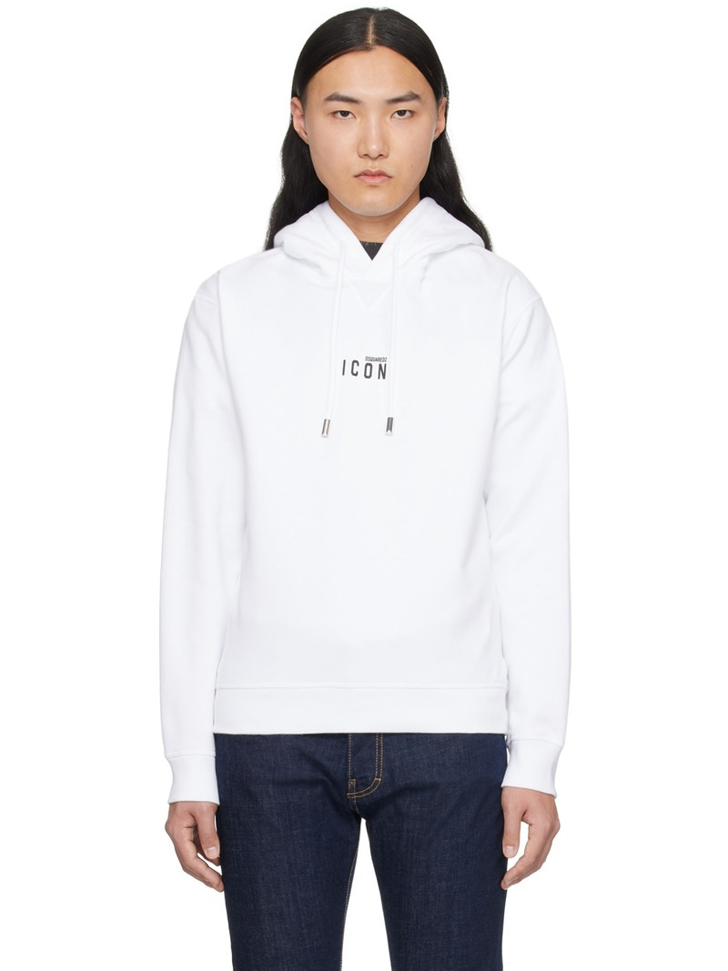 White Mini 'Icon' Hoodie 1