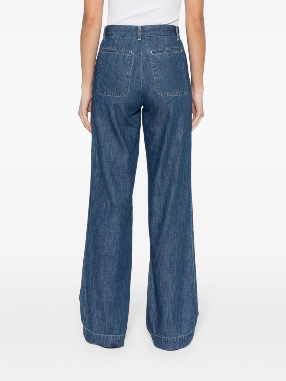 high-rise straight-leg jeans - 4