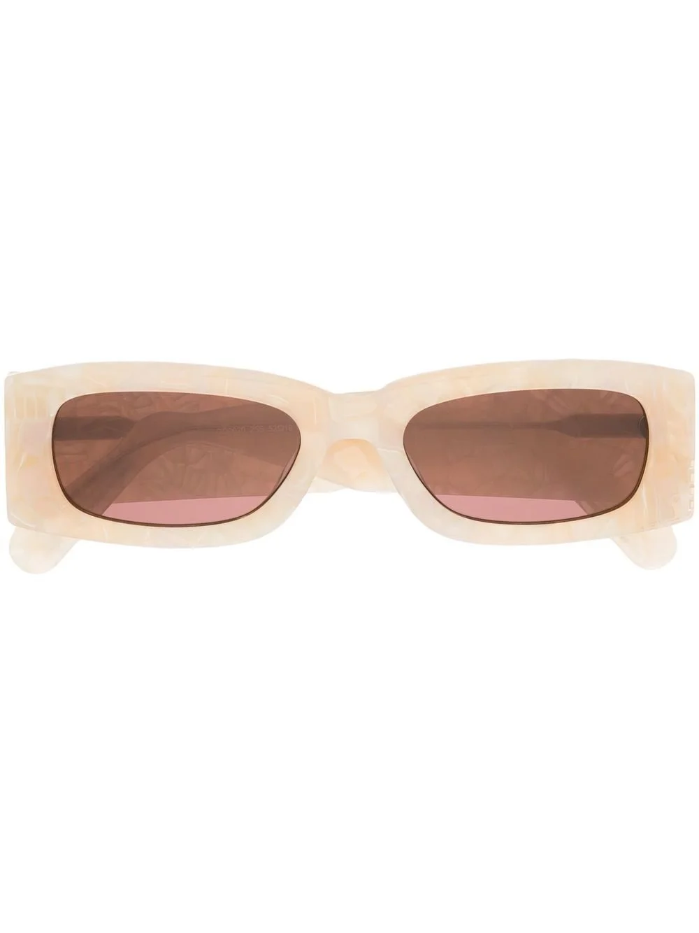 rectangular tinted sunglasses - 1
