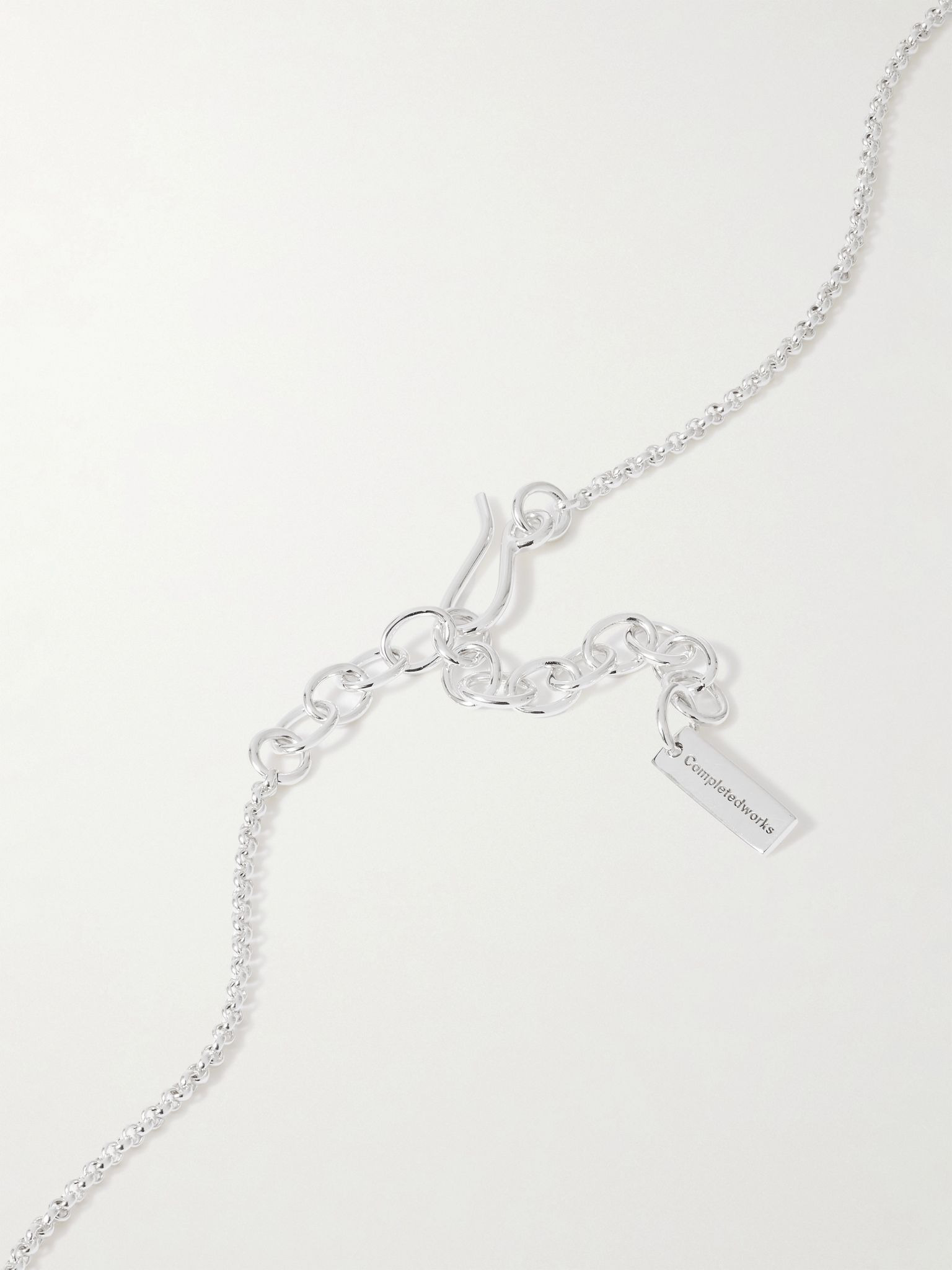 Recycled silver necklace Silver - 3