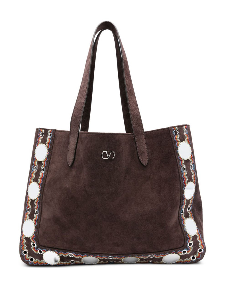 Nellcôte suede tote bag 1