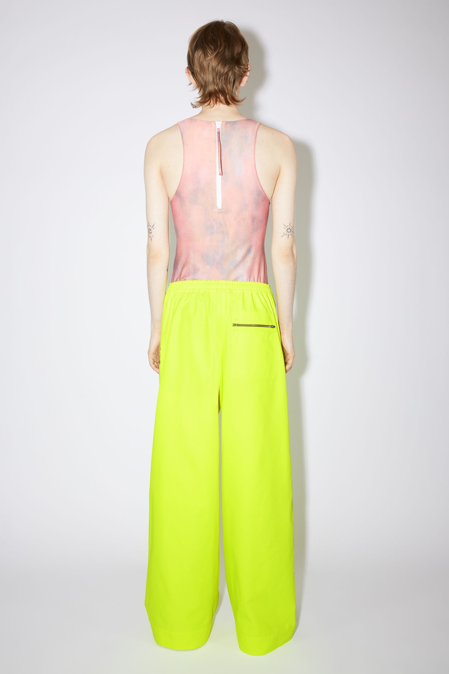 Casual trousers - Neon yellow - 3