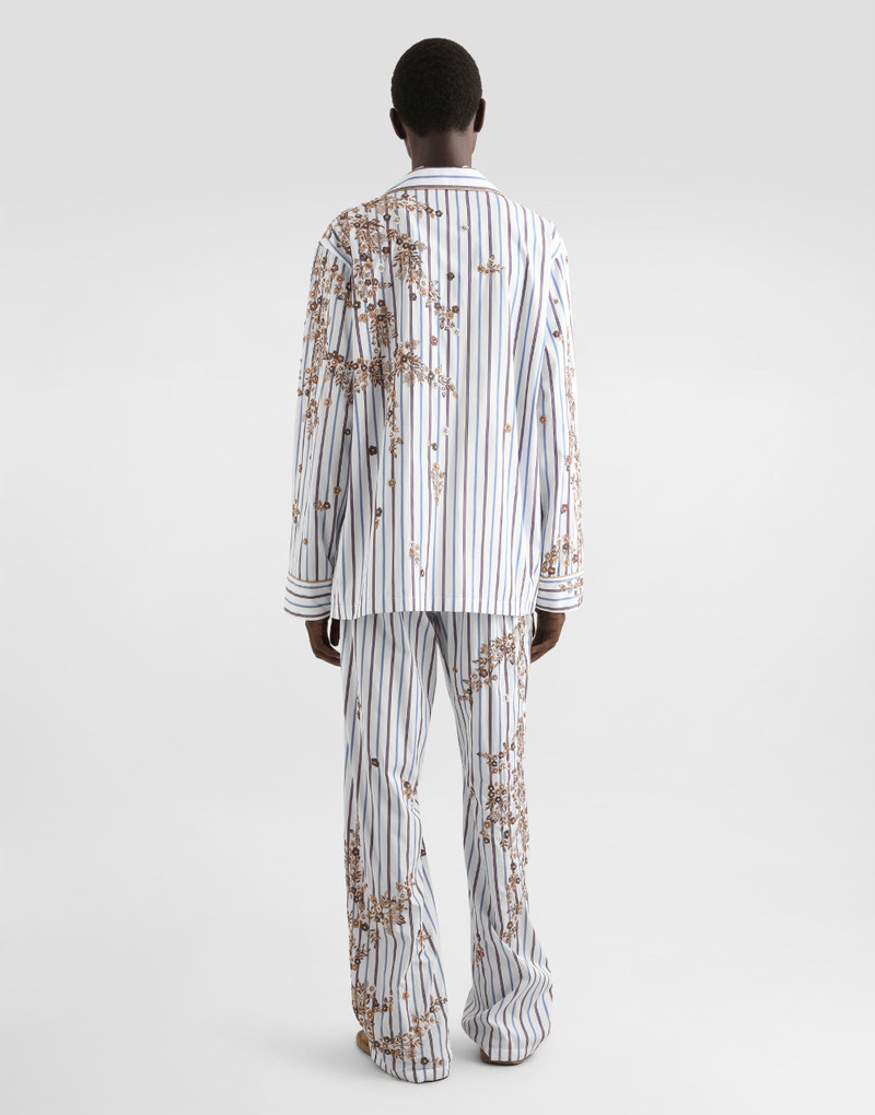 Cotton-silk vanity trousers with embroidery 3