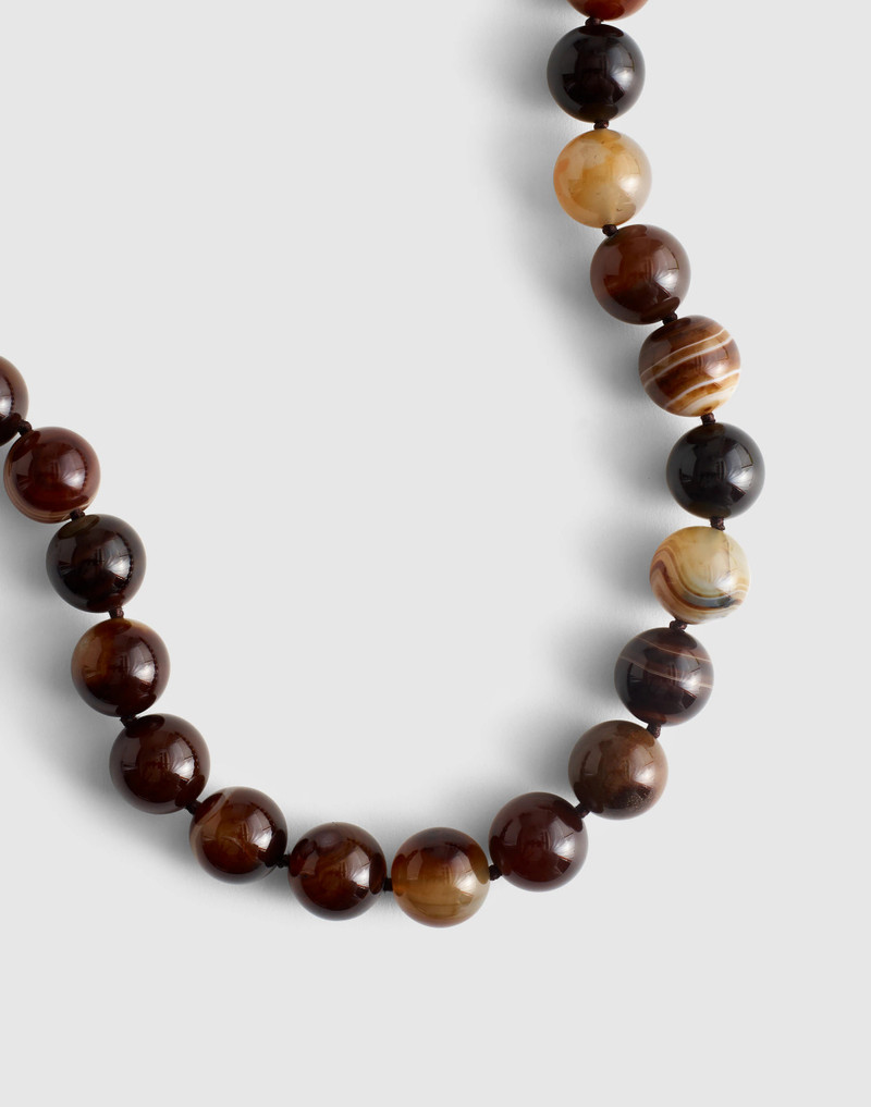 Semiprecious Oversized Beaded Choker Necklace 1