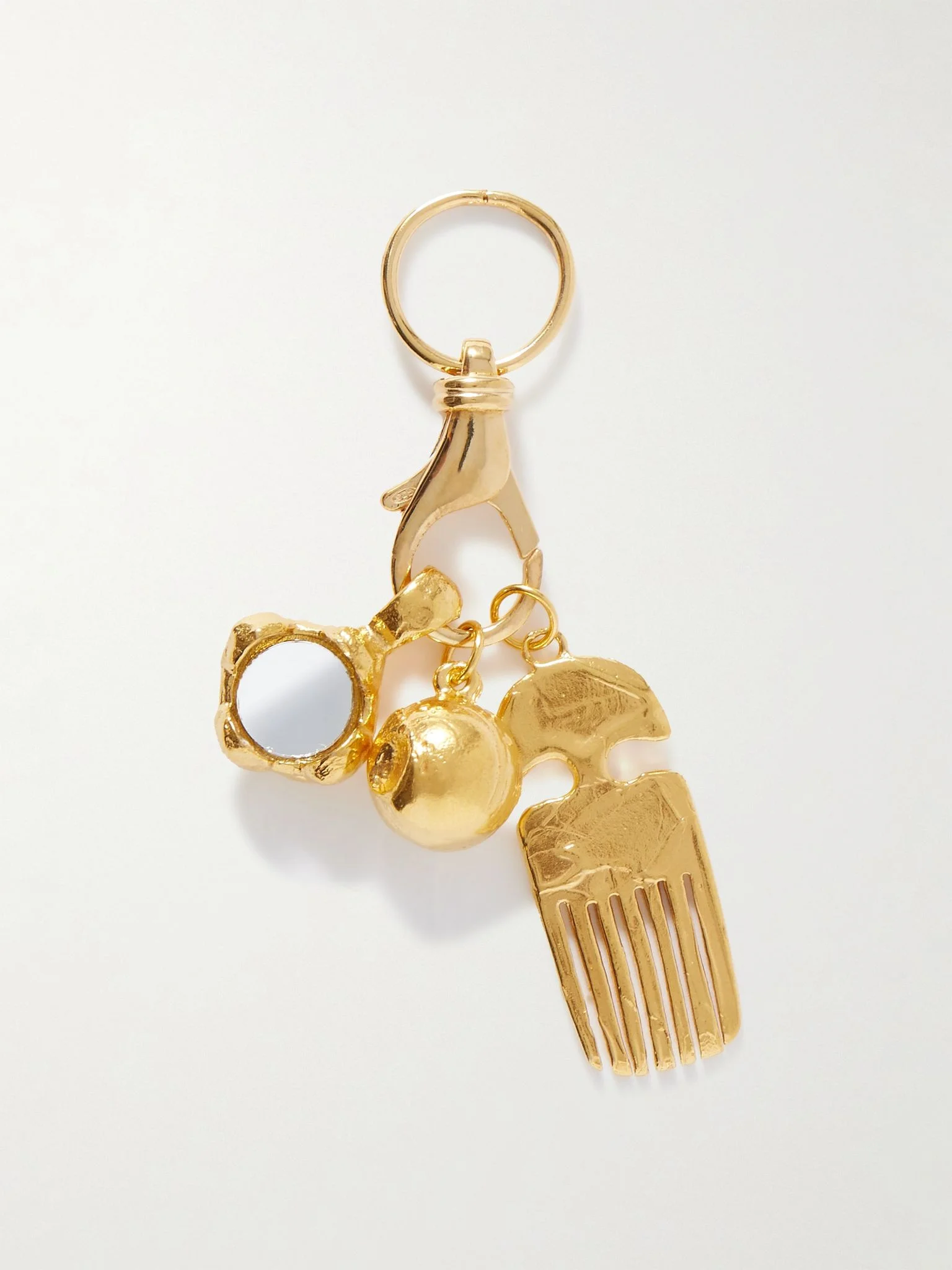 The Vanity Trio recycled gold-plated charm Gold - 1