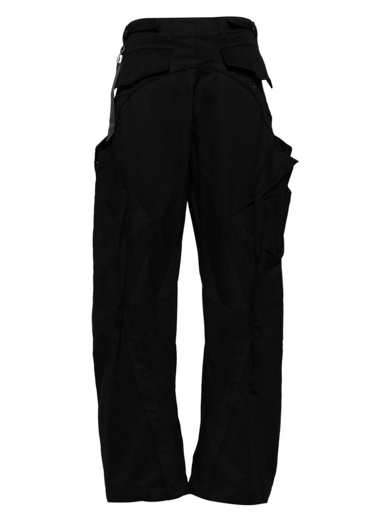 JiyongKim curved multi-pocket trousers outlook