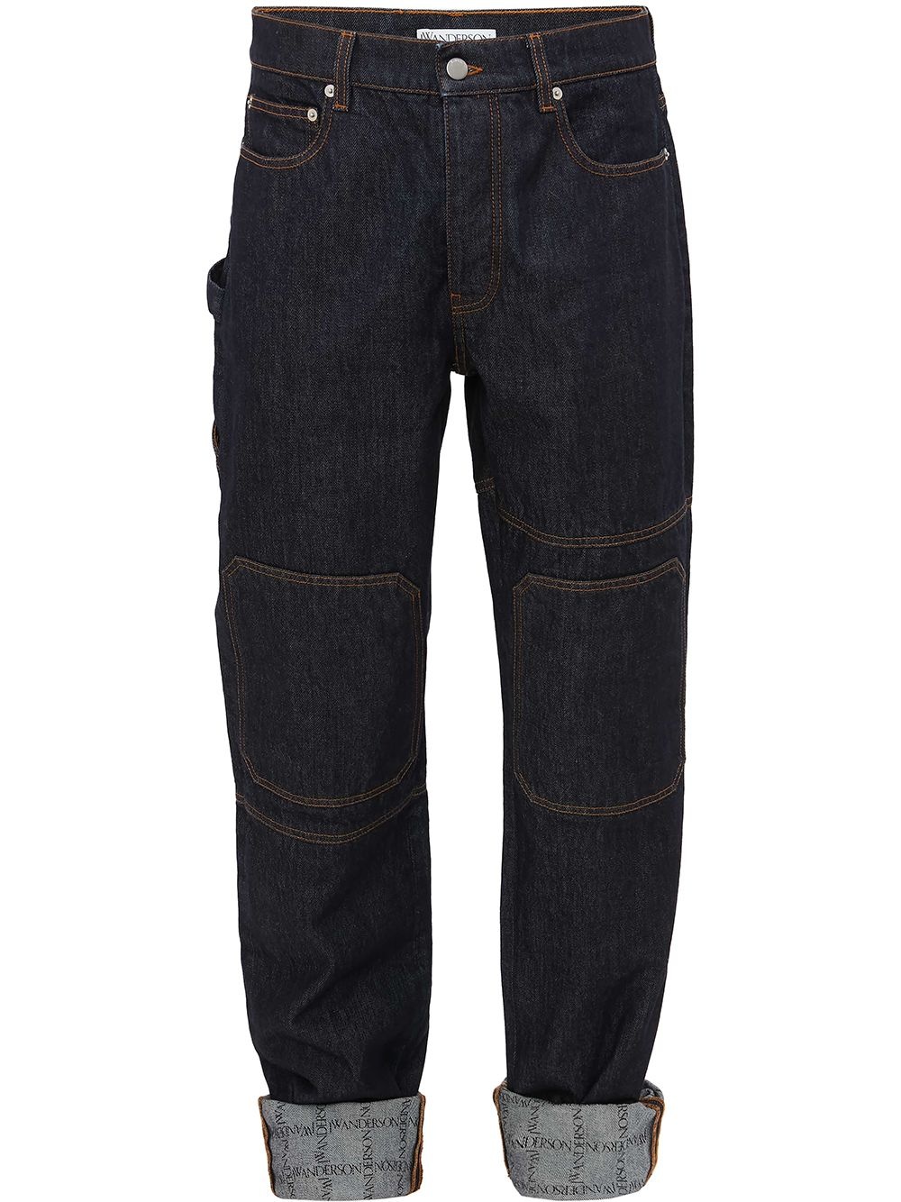 turn-up cuff jeans - 1